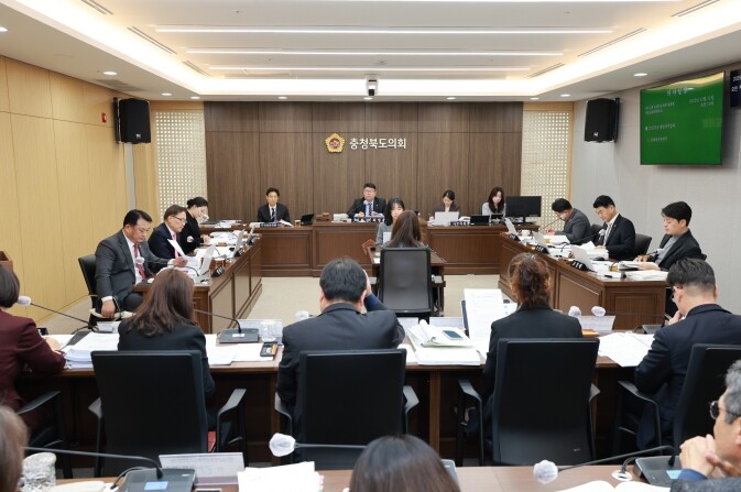 충북도의회 행정문화위원회, 문화체육관...