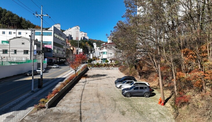태백시, 대학길 임시공영주차장 개방