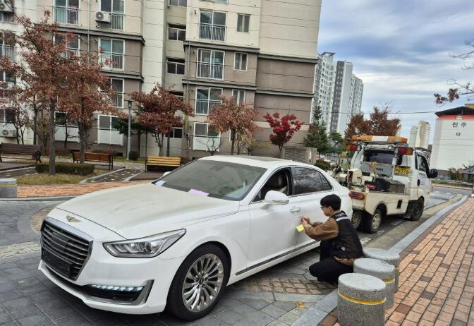 상주시, 고액·장기 체납차량 강제견인...