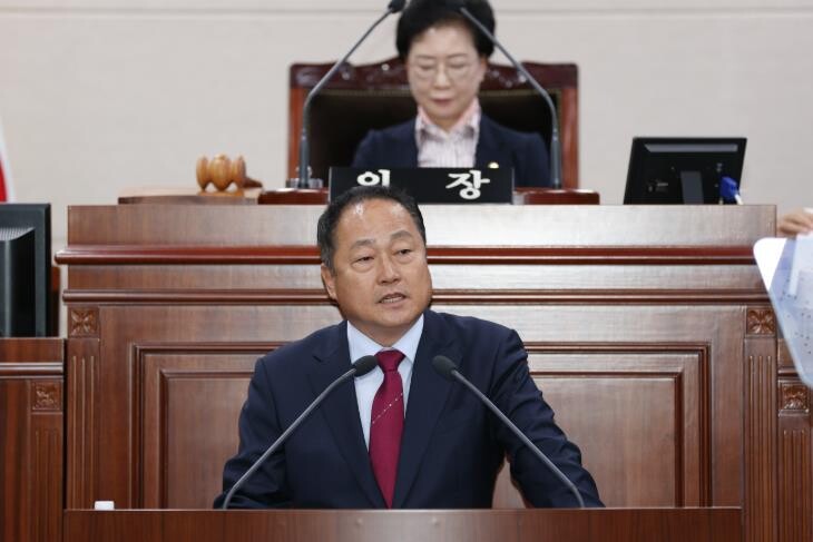 상주시의회, 진태종 의원 5분 자유발...