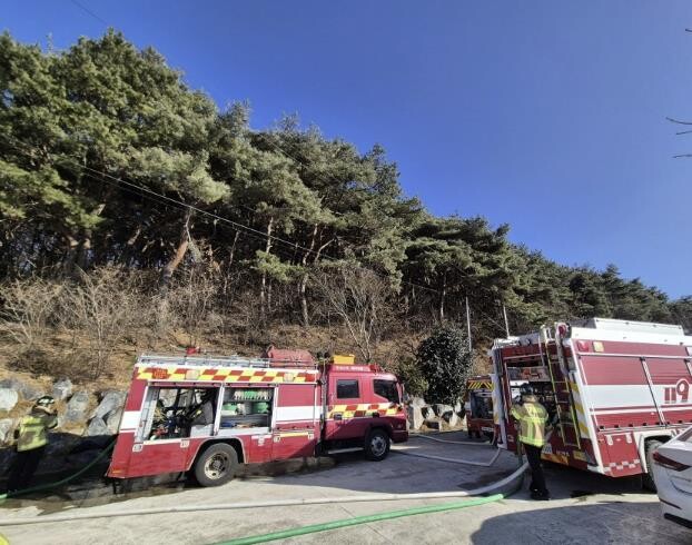 홍성소방서, 서부면 이호리 임야 화재...